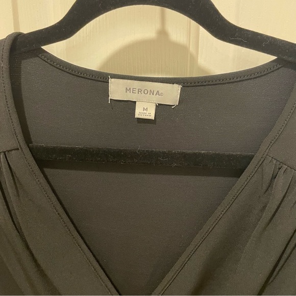 Ladies Pullover Black A-Line Dress, Size Medium - Picture 6 of 6